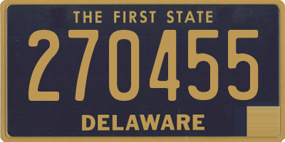DE license plate 270455
