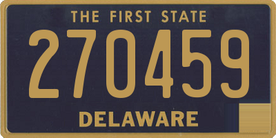 DE license plate 270459