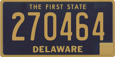DE license plate 270464