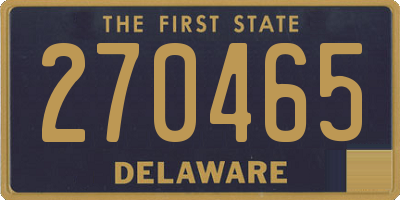 DE license plate 270465