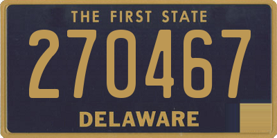 DE license plate 270467