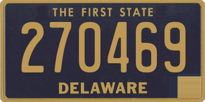 DE license plate 270469