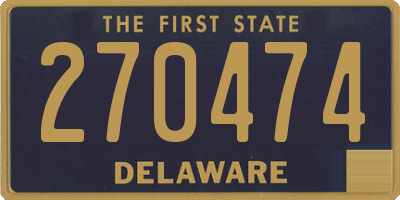 DE license plate 270474
