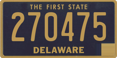 DE license plate 270475