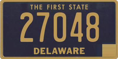 DE license plate 27048