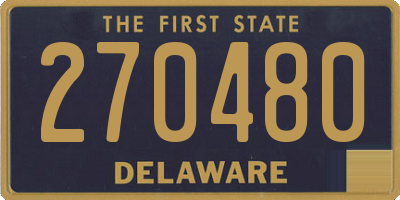 DE license plate 270480