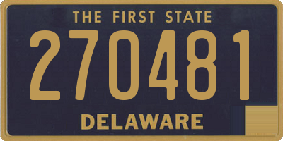 DE license plate 270481