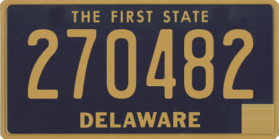 DE license plate 270482