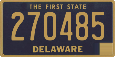 DE license plate 270485