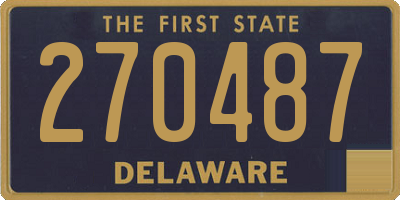 DE license plate 270487