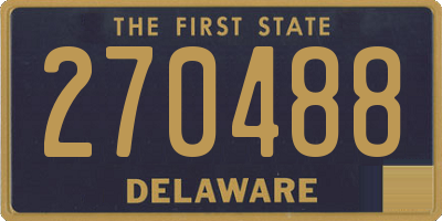 DE license plate 270488