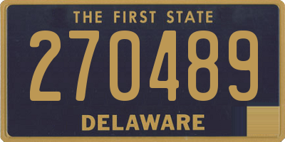 DE license plate 270489