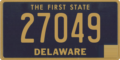 DE license plate 27049