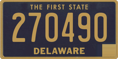 DE license plate 270490