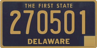 DE license plate 270501