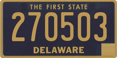 DE license plate 270503