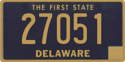 DE license plate 27051