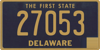 DE license plate 27053