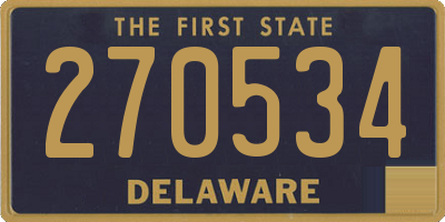 DE license plate 270534
