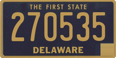 DE license plate 270535