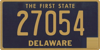 DE license plate 27054