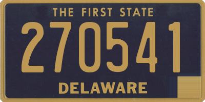 DE license plate 270541