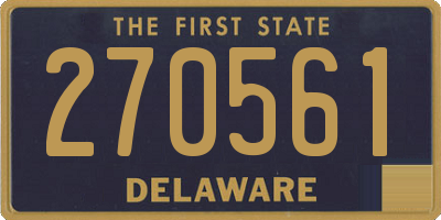 DE license plate 270561