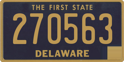 DE license plate 270563