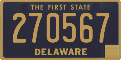 DE license plate 270567