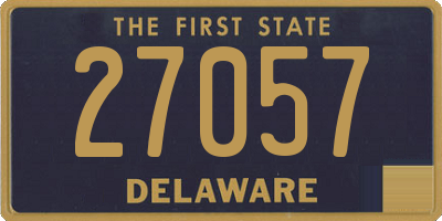 DE license plate 27057