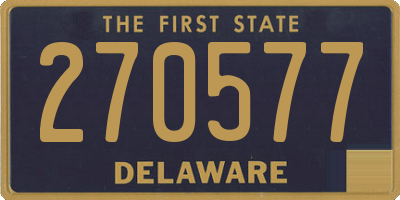 DE license plate 270577
