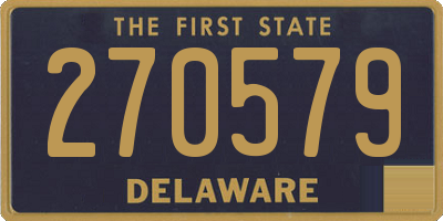 DE license plate 270579