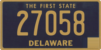 DE license plate 27058