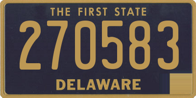 DE license plate 270583