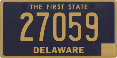 DE license plate 27059