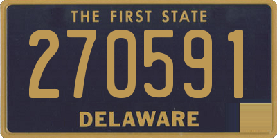 DE license plate 270591