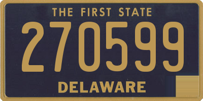 DE license plate 270599