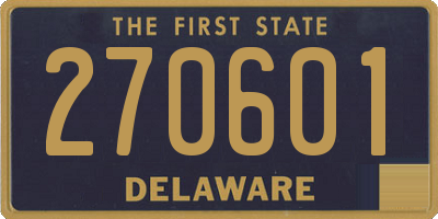 DE license plate 270601