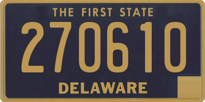 DE license plate 270610