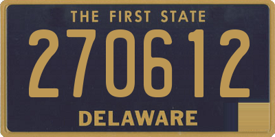 DE license plate 270612
