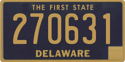 DE license plate 270631