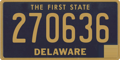 DE license plate 270636