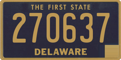 DE license plate 270637