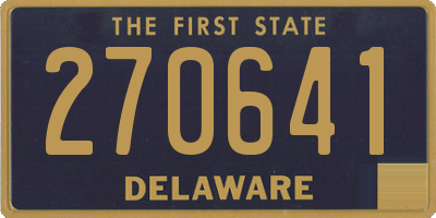 DE license plate 270641