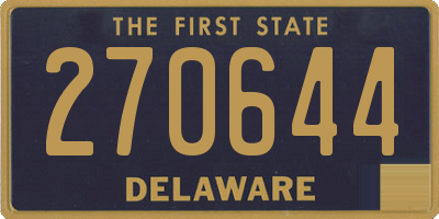 DE license plate 270644