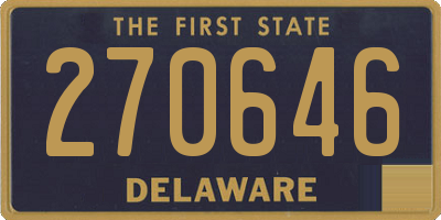 DE license plate 270646