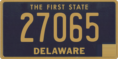 DE license plate 27065