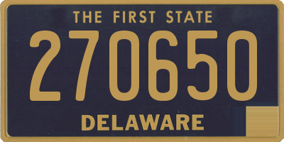 DE license plate 270650