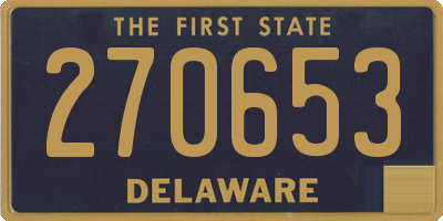 DE license plate 270653