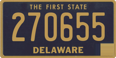 DE license plate 270655
